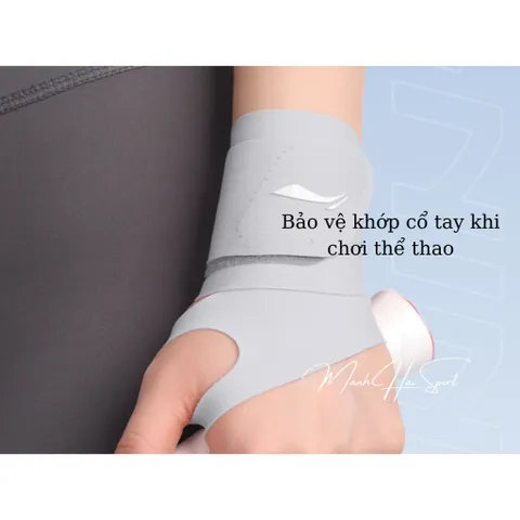 Băng quấn cổ tay Lining LDET189 mỏng nhẹ, phù hợp chơi thể thao, nẹp cổ tay khi chấn thương bong gân