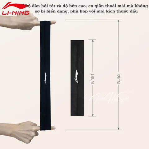 Băng đô thể thao chặn mồ hôi đầu nam nữ Lining băng đô cầu lông yoga chạy bộ phụ kiện thể thao