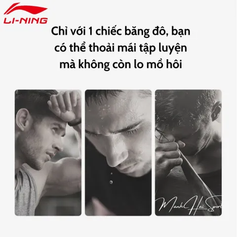 Băng đô thể thao chặn mồ hôi đầu nam nữ Lining băng đô cầu lông yoga chạy bộ phụ kiện thể thao