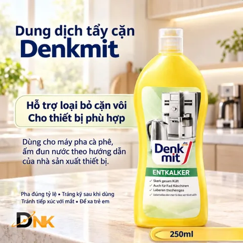 Dung dịch tẩy cặn vôi Denkmit Entkalker 250ml của Đức