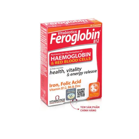 Feroglobin Capsule H/30v VITABIOTICS Viên bổ máu người lớn và bầu (VEpharma)