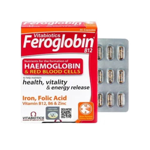 Feroglobin Capsule H/30v VITABIOTICS Viên bổ máu người lớn và bầu (VEpharma)