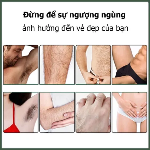 Kem Tẩy Lông Vĩnh Viễn Cho Nam Giới,Kem tẩy lông râu,tay,chân,triệt lông an toàn vĩnh viễn không gây kích ứng 60g