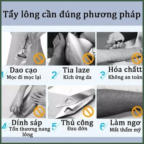 Kem Tẩy Lông Vĩnh Viễn Cho Nam Giới,Kem tẩy lông râu,tay,chân,triệt lông an toàn vĩnh viễn không gây kích ứng 60g