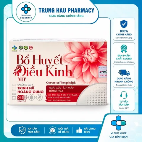 Bổ Huyết Điều Kinh Hộp 20 Viên - Hỗ trợ cải thiện tình trạng kinh nguyệt không đều, đau bụng khi hành kinh