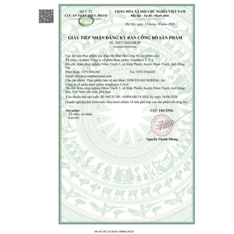 Viên ngậm SOS Cough Herbal không đường (10 vỉ x 4 viên) - Giúp bổ phế, giảm ho, đau họng