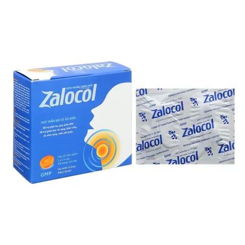 Kẹo ngậm thảo mộc Zalocol - Giúp dịu họng, hỗ trợ giảm khản tiếng (Hộp 20 viên)