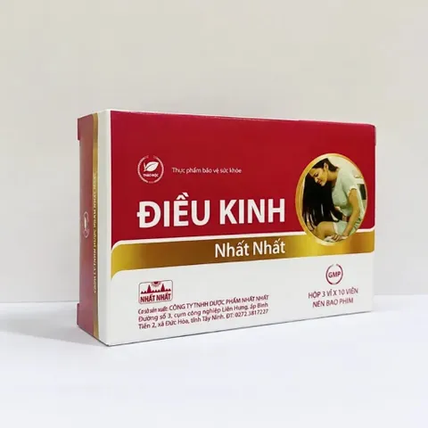 Viên uống Điều kinh NHẤT NHẤT - Hỗ trợ điều hòa kinh nguyệt ( Hộp 30 viên)