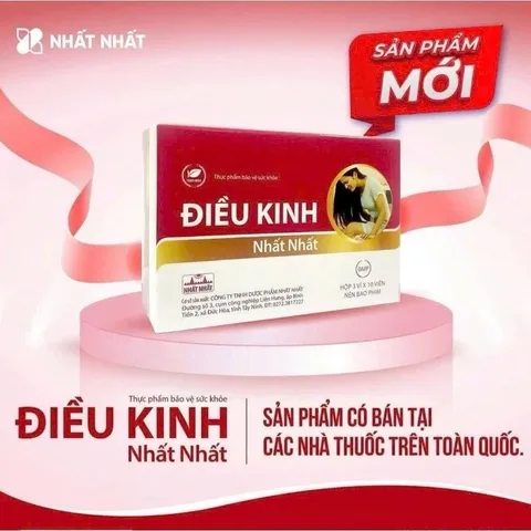 Viên uống Điều kinh NHẤT NHẤT - Hỗ trợ điều hòa kinh nguyệt ( Hộp 30 viên)