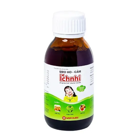 Siro hỗ trợ giảm ho tiêu đờm Ích Nhi Nam Dược (chai 90ml)