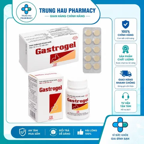 Gastrogel Pharmedic viên nhai – Hỗ trợ viêm loét dạ dày, tá tràng