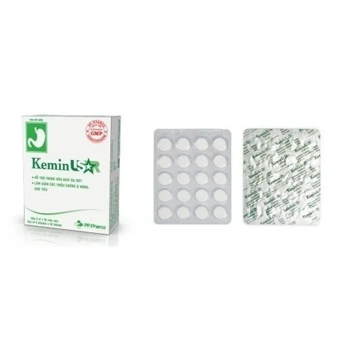 Viên Nhai Giảm Đau Dạ Dày Kemin USAR 100 Viên - Hỗ Trợ Tiêu Hóa, Giảm Ợ Nóng, Thoải Mái Cho Dạ Dày