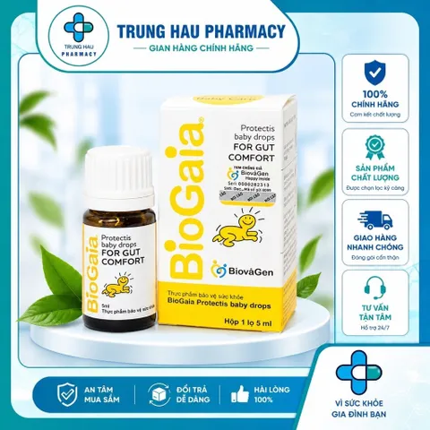 Men vi sinh Biogaia Protectics Baby Drops bổ sung lợi khuẩn lọ 5ml