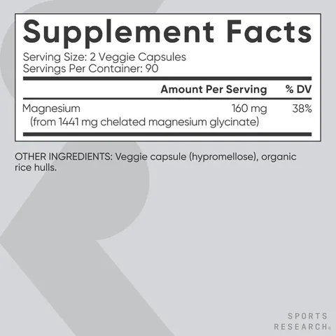 Magnesium Glycinate 160mg - Hỗ trợ giấc ngủ giảm căng thẳng và ổn định tâm trạng chính hãng Mỹ
