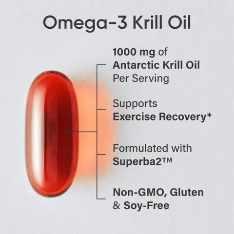 Omega-3 Krill Oil 1000mg - Hỗ trợ tim mạch tăng cường trí não thị lực chống lão hóa và bảo vệ tế bào chính hãng Mỹ