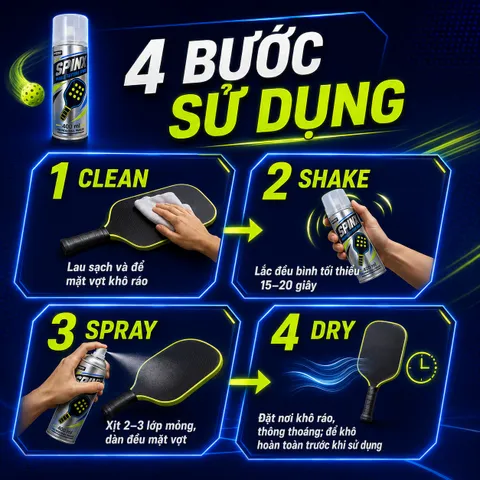 Bình xịt tạo độ nhám cho mặt Vợt Pickle Ball - DBOND SPINX - Dung tích 400ml - Tiện ích dễ dàng sử dụng