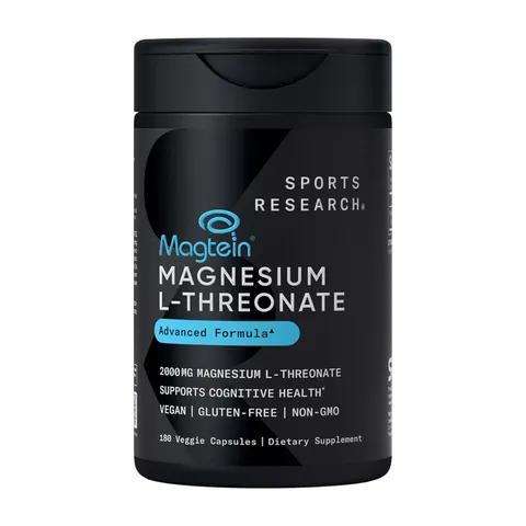 Magnesium L-Threonate 2000mg - Làm dịu hệ thần kinh giảm căng thẳng cải thiện giấc ngủ chính hãng Mỹ