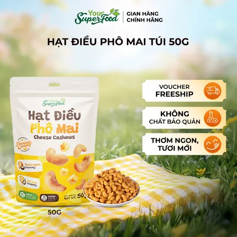 (MỚI) Hạt Điều Nhân Vị Mật Ong, Sữa Dừa, Tỏi Ớt, Phô Mai Thơm Ngon, Ăn Vặt Lành Mạnh Từ You Superfood