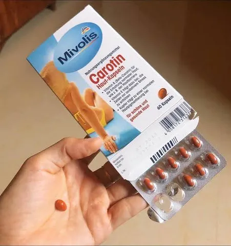 Viên Uống Chống Nắng Mivolis Carotin Das Gesunde Plus Đức - Bảo Vệ Da, Chống Tia UV, 60 Viên Hỗ Trợ Sắc Đẹp Từ Bên Trong 922552
