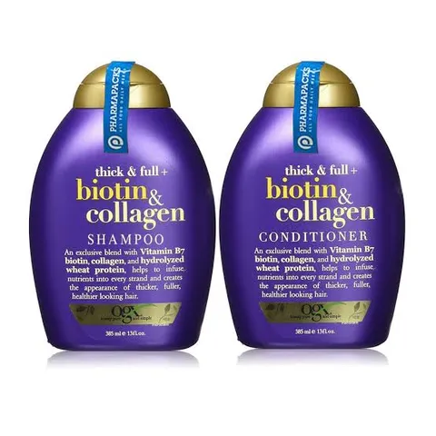 Bộ Dầu Gội Xả Biotin & Collagen OGX 385ml - Nuôi Dưỡng, Phục Hồi Tóc Mỏng, Tăng Độ Phồng và Mượt Mà Chuyên Nghiệp Từ Mỹ 922560