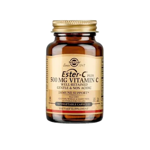 Viên uống Ester-C 500mg Vitamin C L/50v SOLGAR Hỗ trợ tăng đề kháng