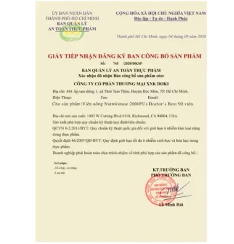 Viên uống Nattokinase Doctor's Best 2000FU hỗ trợ tim mạch, ngăn ngừa đột quỵ - Lọ 270 viên xuất xứ USA