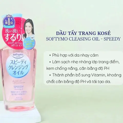 Dầu tẩy trang Kose Softymo Cleangsing Oil Nhật Bản - Chai  230ml
