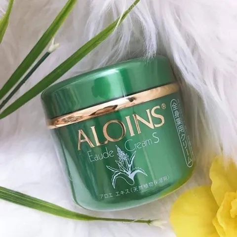 Kem lô hội dưỡng da Aloins Eaude Cream S, dưỡng ẩm, trắng hồng toàn thân Nhật Bản - Lọ 180g