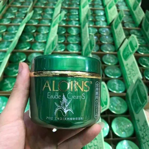 Kem lô hội dưỡng da Aloins Eaude Cream S, dưỡng ẩm, trắng hồng toàn thân Nhật Bản - Lọ 180g