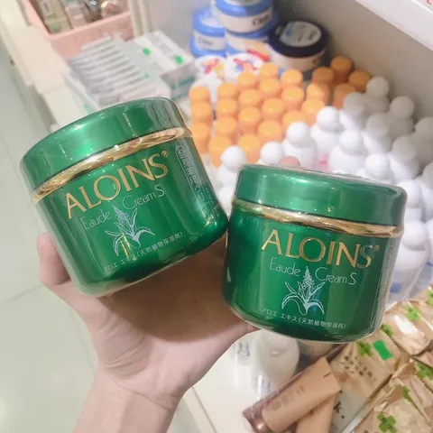 Kem lô hội dưỡng da Aloins Eaude Cream S, dưỡng ẩm, trắng hồng toàn thân Nhật Bản - Lọ 180g