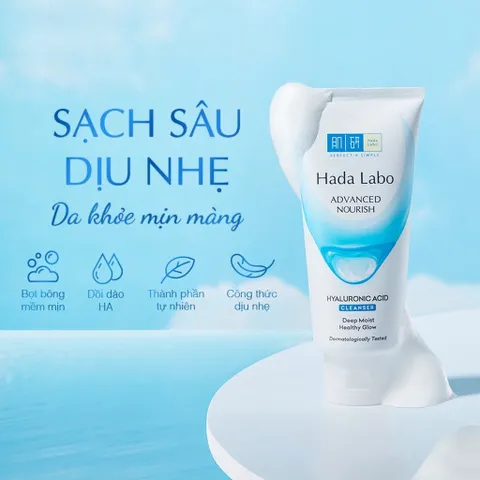 Sữa Rửa Mặt Hada Labo Advanced Nourish / Perfect White / Acne Care / Pro Anti Aging Cleanser 80g 897743