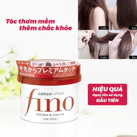 Kem ủ dưỡng tóc Fino Shiseido Premium Touch Nhật Bản cải thiện tóc hư tổn giúp tóc suôn mượt 230g