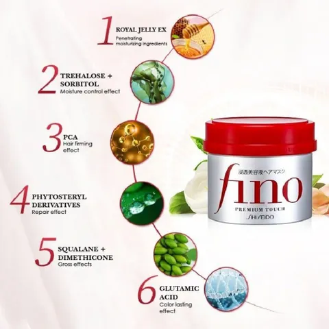 Kem ủ dưỡng tóc Fino Shiseido Premium Touch Nhật Bản cải thiện tóc hư tổn giúp tóc suôn mượt 230g