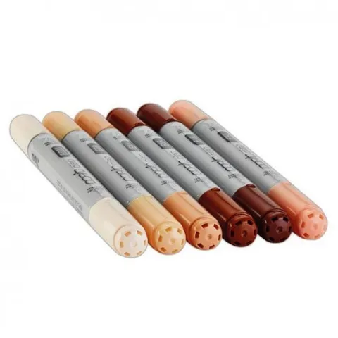 Bút tô màu Copic Ciao Marker Pastel set 6 màu, Bút tô màu cao cấp Nhật Bản