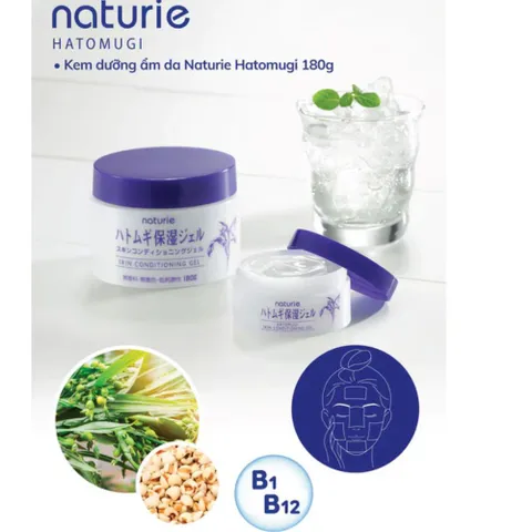 Kem Dưỡng Ẩm Ý Dĩ Naturie Hatomugi Nhật Bản 180G