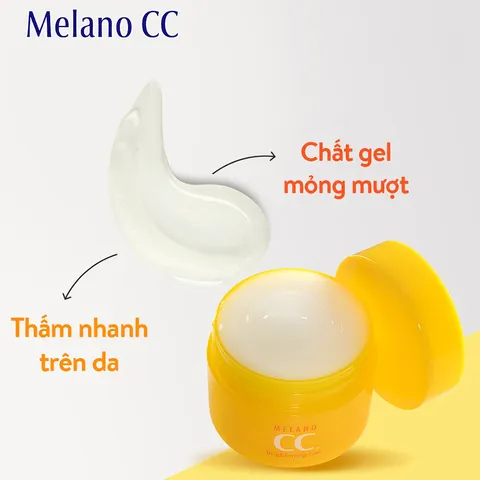 Kem dưỡng trắng da CC Melano Brightening Gel ngừa thâm chính hãng Nhật Bản 100g