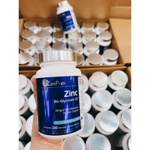 Viên kẽm Zinc Canprev tăng cường, hỗ trợ miễn dịch CanPrev Zinc Bis-Glycinate 120 viên