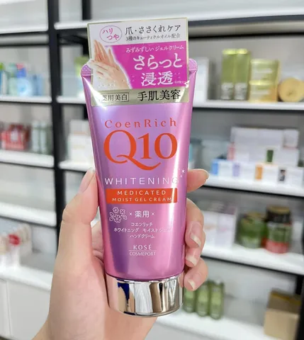 Kem dưỡng da tay Kose Hand Cream Q10 Nhật Bản giúp cấp ẩm cho tay nhiều loại - Tuýp 80g