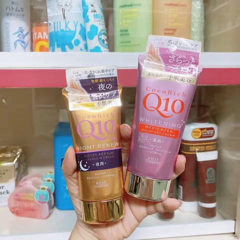 Kem dưỡng da tay Kose Hand Cream Q10 Nhật Bản giúp cấp ẩm cho tay nhiều loại - Tuýp 80g