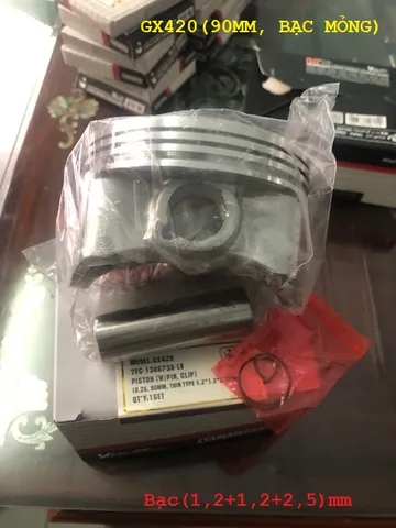 Piston xéc măng (bạc mỏng ) máy xăng 90mm GX420 190F 88mm GX390 188F