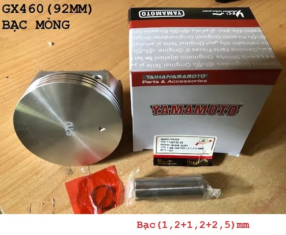 bạc séc măng, Piston 92mm ( loại mỏng) GX460 192F