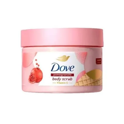Tẩy Tế Bào Chết Dove Dưỡng Ẩm Toàn Thân Hương Lựu Đỏ - Giúp Da Mịn Màng & Rạng Rỡ, Sản Phẩm Chính Hãng Chăm Sóc Da