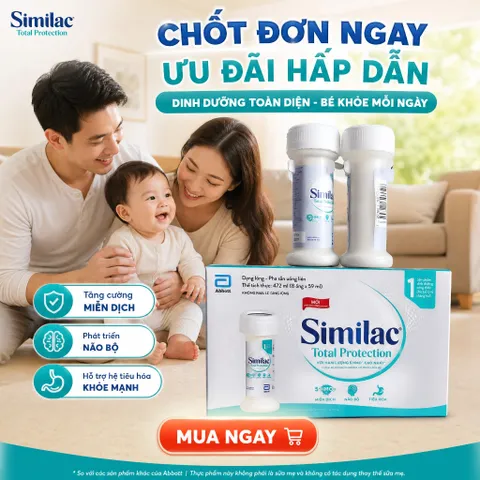 Lốc 8 Ống Sữa Similac Total Protection 19k (Dạng Nước) - Dinh Dưỡng Toàn Diện Cho Bé 0-12 Tháng Tuổi
