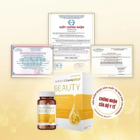 Viên uống đẹp da Curma gold beauty hộp 30 viên chống Ôxi hóa hạn chế lão hóa , giảm khô da, nhăn da sạm da