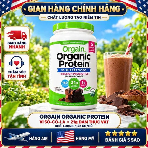 BỘT PROTEIN THỰC VẬT HỮU CƠ ORGAIN ORGANIC PROTEIN SUPERFOODS MỸ HỘP 1.22KG