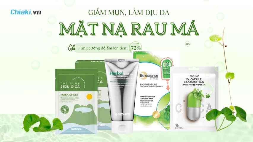 Top 5 Mặt nạ rau má giảm mụn, làm dịu da rất nên thử 2026