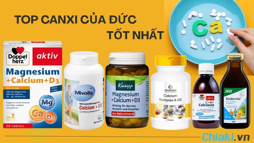 TOP 10 Canxi của Đức tốt cho xương răng chắc khỏe