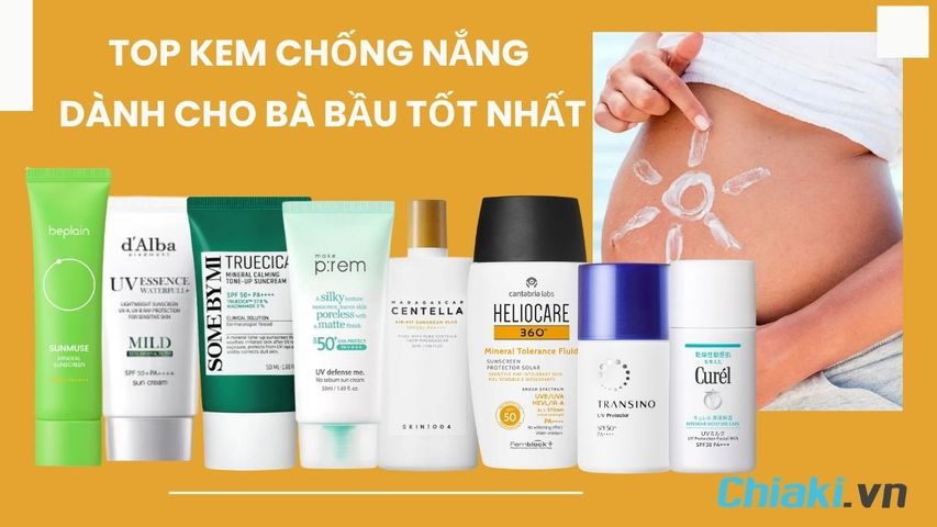 TOP 10 kem chống nắng cho bà bầu an toàn được tin dùng 2026