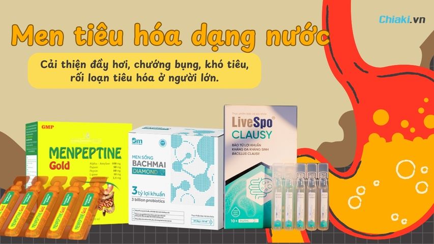 Top 5 Men tiêu hóa dạng nước cho người lớn được tin dùng 2026