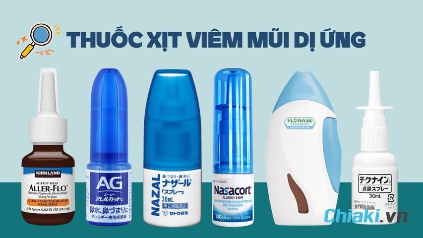 TOP 10 thuốc xịt viêm mũi dị ứng giảm nhanh các triệu chứng